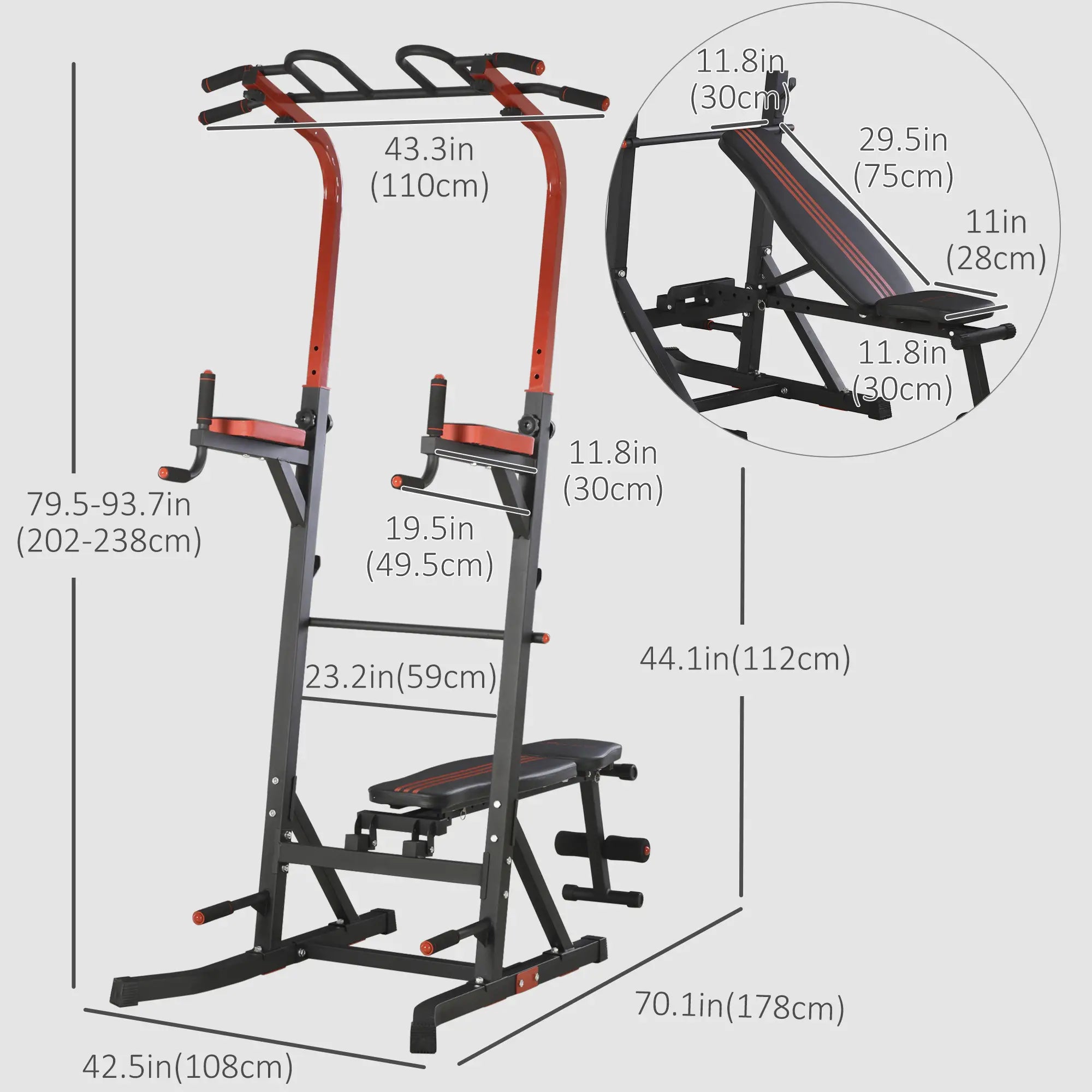 Power Tower Pull Up Bar, Home Gym Equipment, Sit Up Bench Power Towers at Gallery Canada