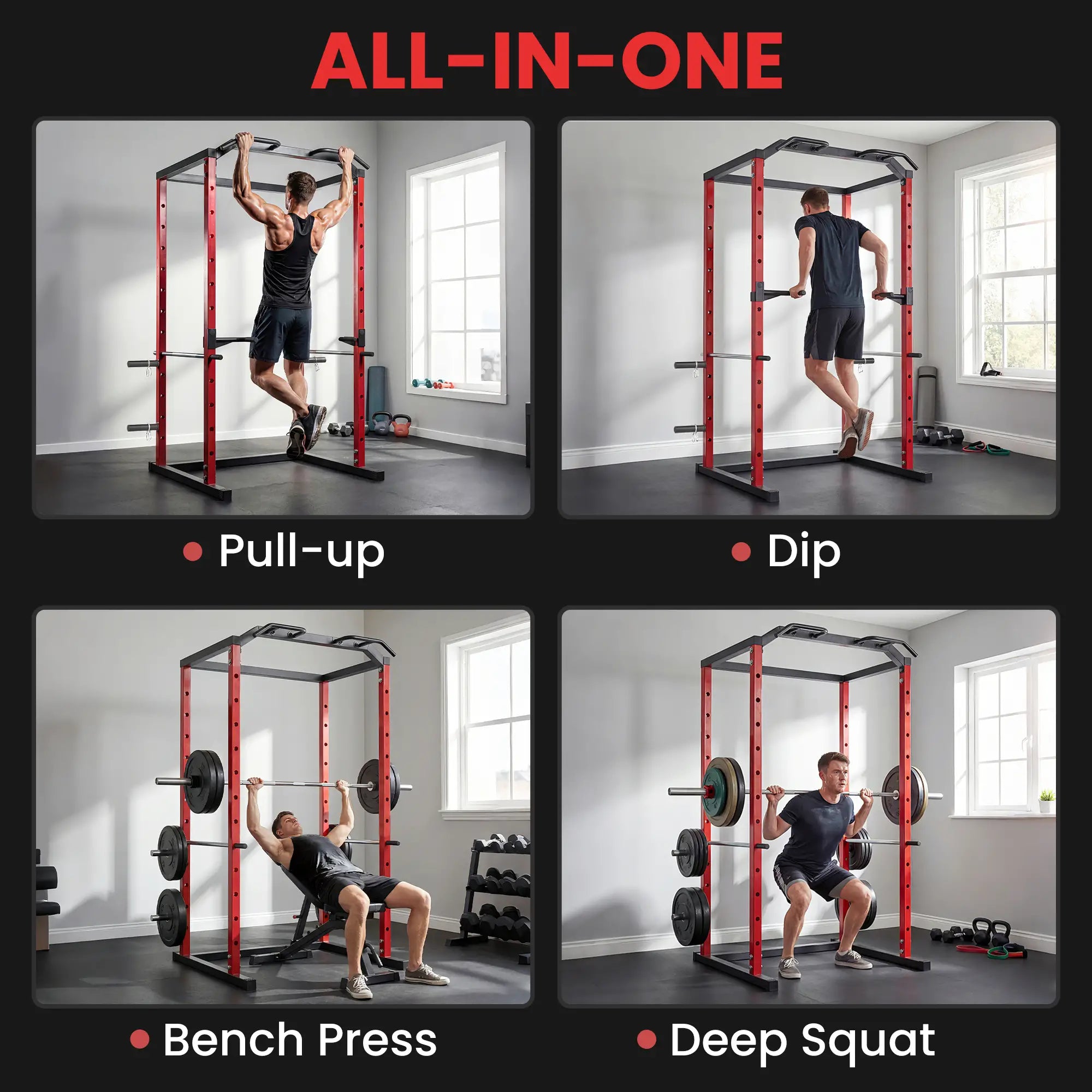 Power Cage, 1000 lbs Capacity, Adjustable Height Squat Rack Power Towers at Gallery Canada