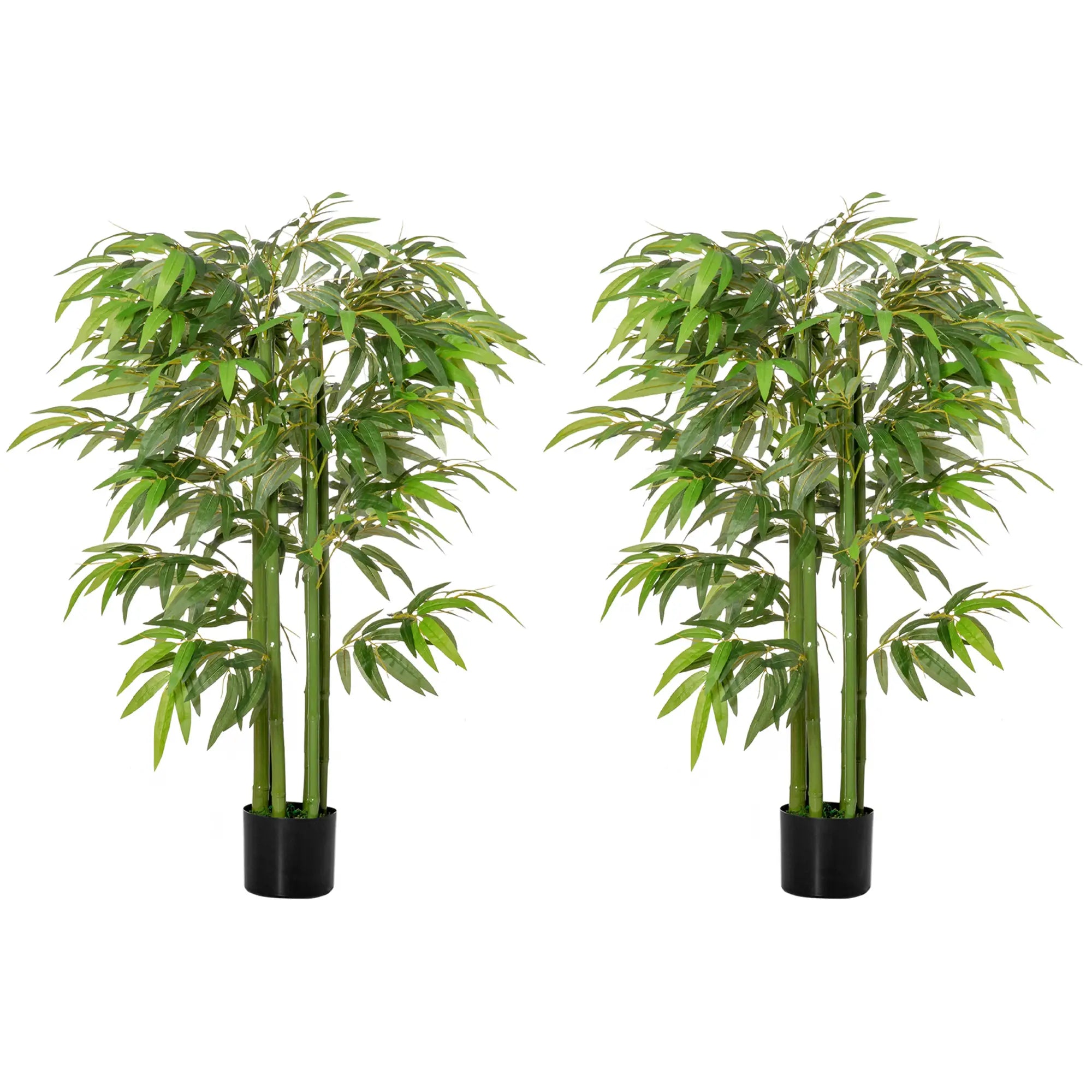Set of 2, 4.5FT Artificial Bamboo Tree, Indoor Outdoor Decor Artificial Trees at Gallery Canada