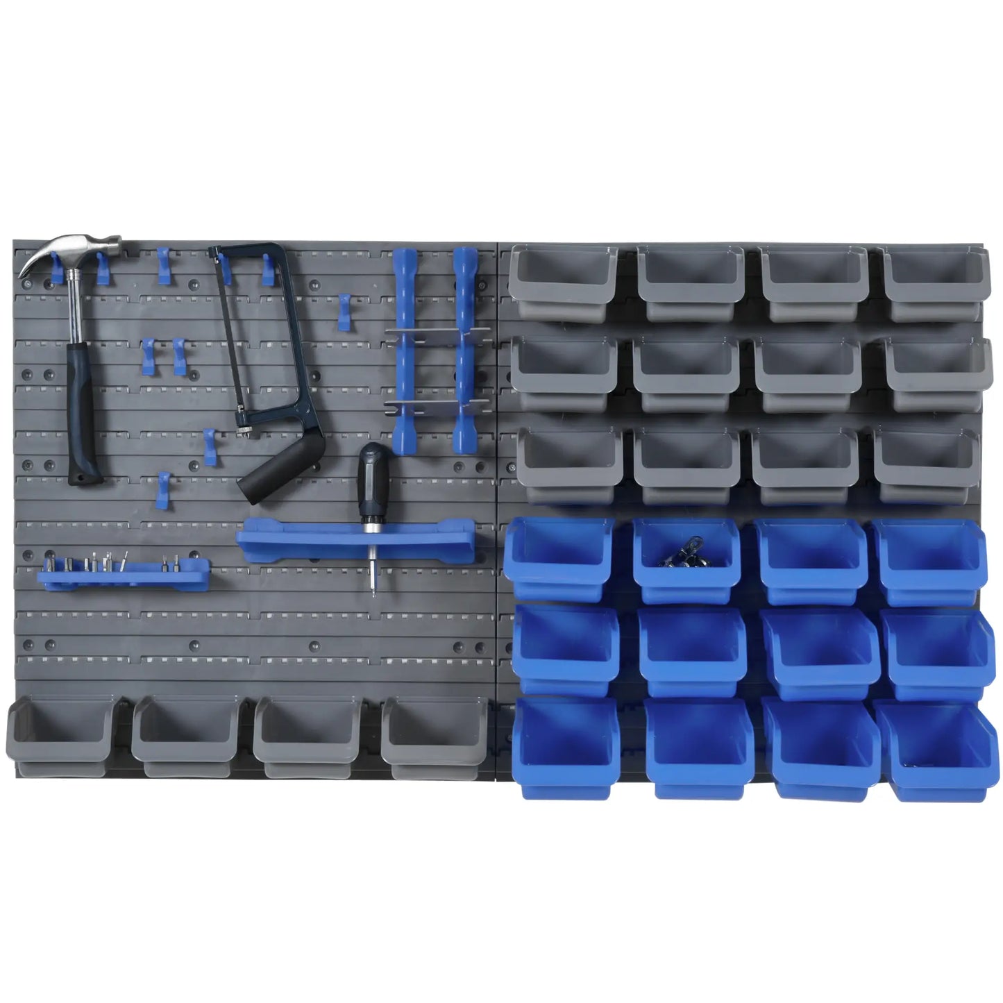 44PC Wall Mounted Storage Bins, Hardware Organizer, Blue Tool Organizers at Gallery Canada