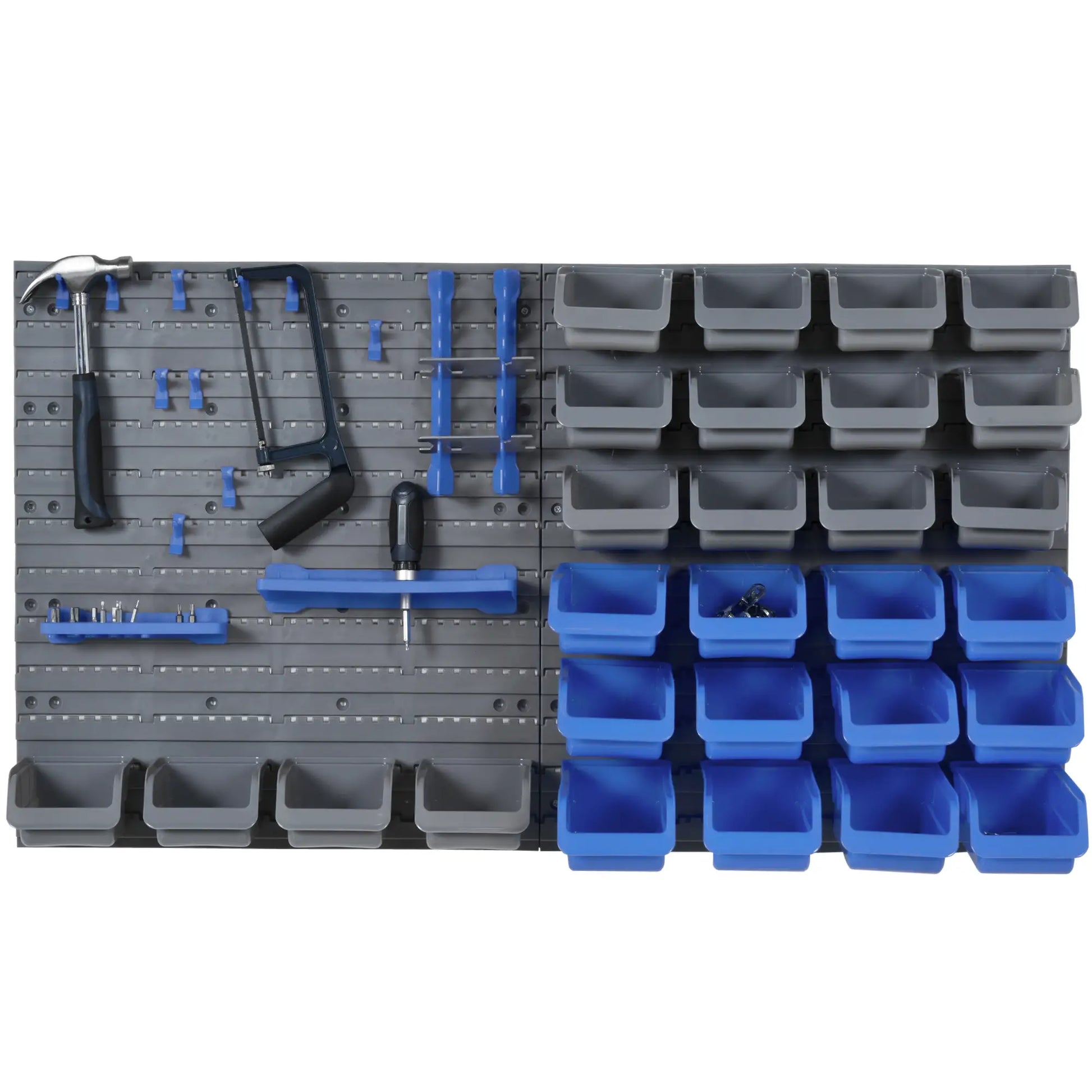44PC Wall Mounted Storage Bins, Hardware Organizer, Blue Tool Organizers at Gallery Canada