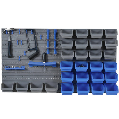 44PC Wall Mounted Storage Bins, Hardware Organizer, Blue Tool Organizers at Gallery Canada