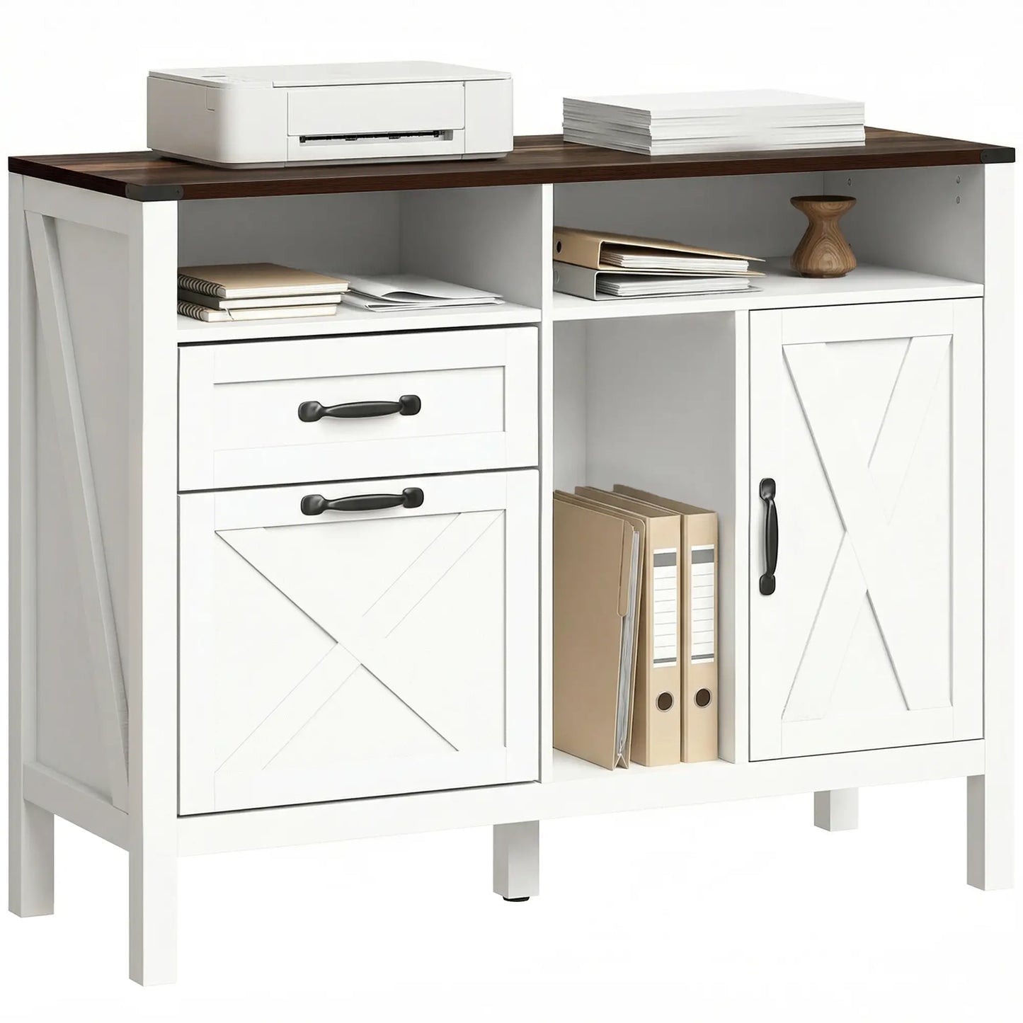 Lateral Filing Cabinet For Letter/A4 Hanging Files, White Office Cabinets & Cupboards at Gallery Canada
