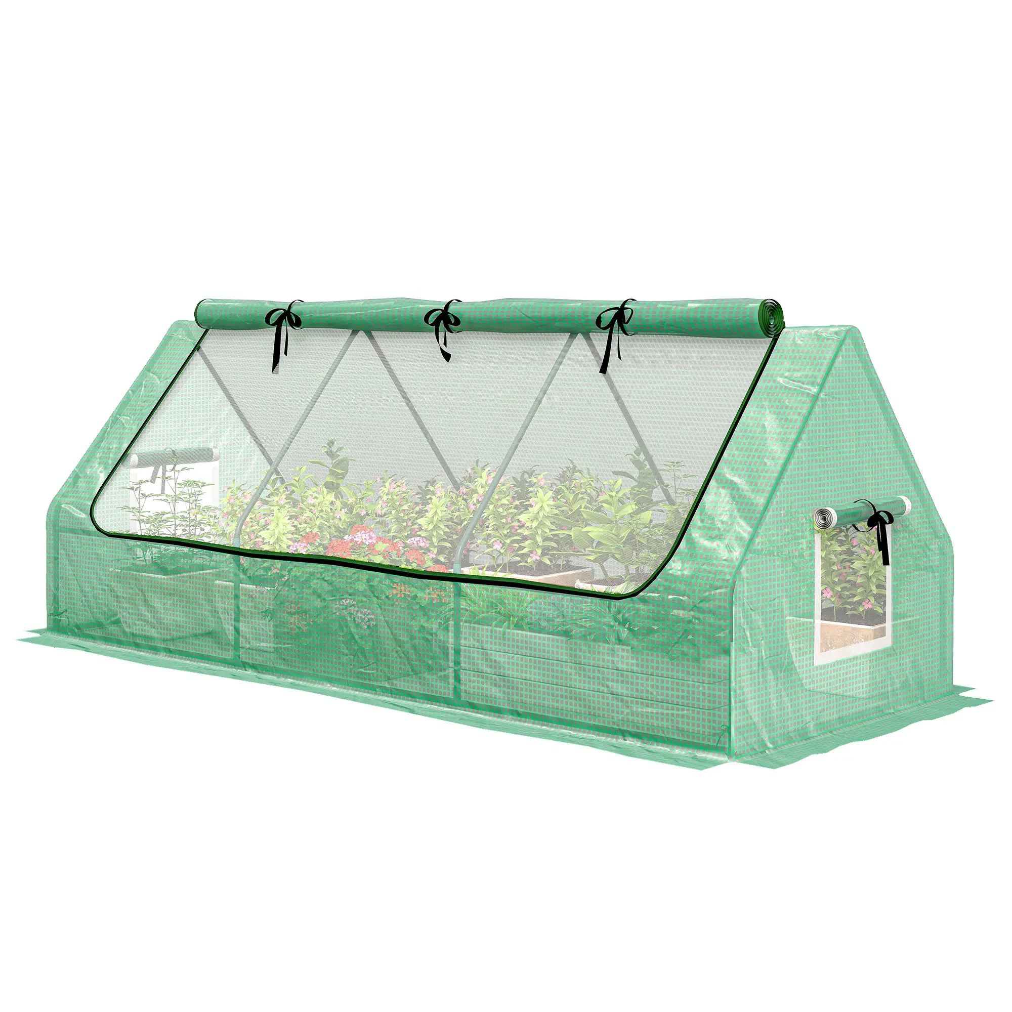 Portable Mini Greenhouse, Mesh Windows, 94.5