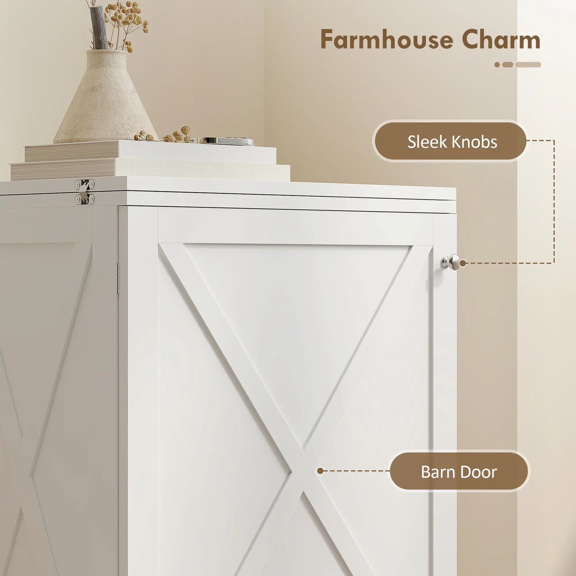 Sewing Machine Table on Wheels, Folding Craft Table with Storage, White Storage Cabinets at Gallery Canada