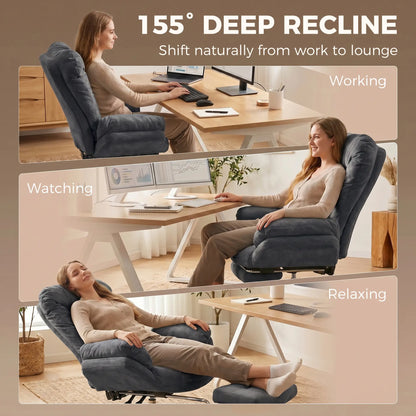 Criss Cross Chair With Wheels, Waterfall Armrests, Dark Grey, Dark Grey
