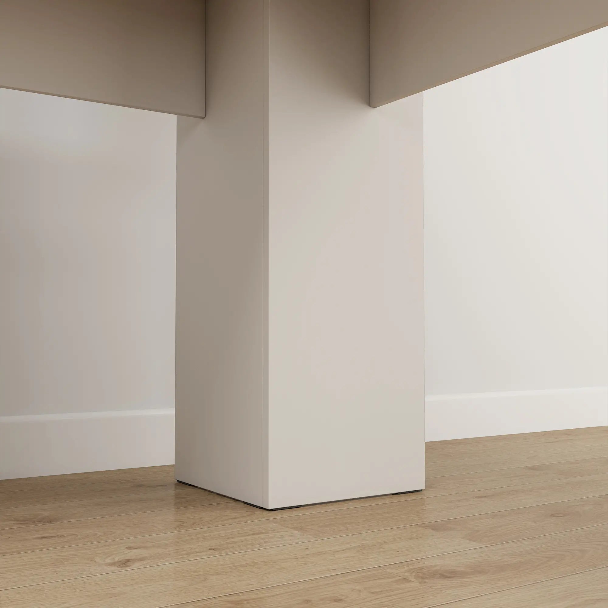 L Shaped Desk, Corner Computer Desk with Storage Shelves, White Writing Desks at Gallery Canada