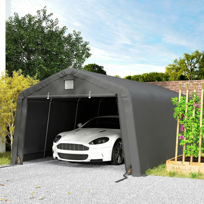 12' x 20' Portable Garage, Heavy Duty Carport, Dark Grey Car Shelters at Gallery Canada