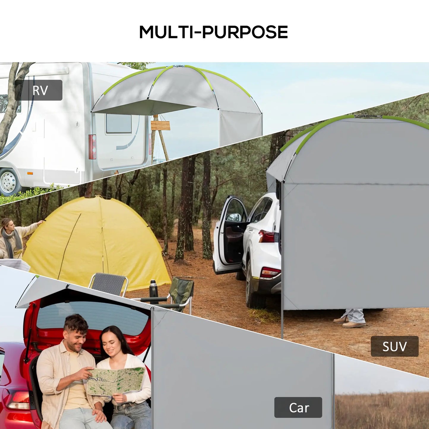 SUV Awning Tailgate Tent, Portable Car Awning with Side Wall Camping Tents at Gallery Canada