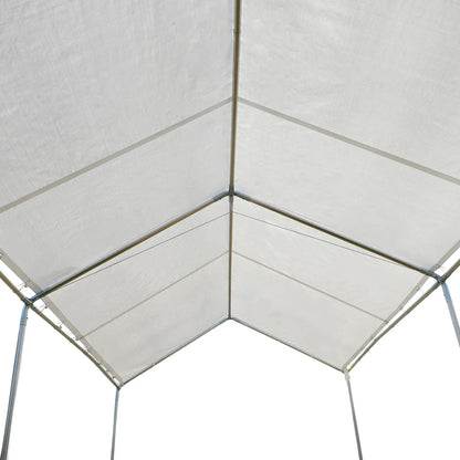 10' x 20' Heavy Duty Galvanized Carport Canopy, Anchor Kit, White Car Shelters at Gallery Canada