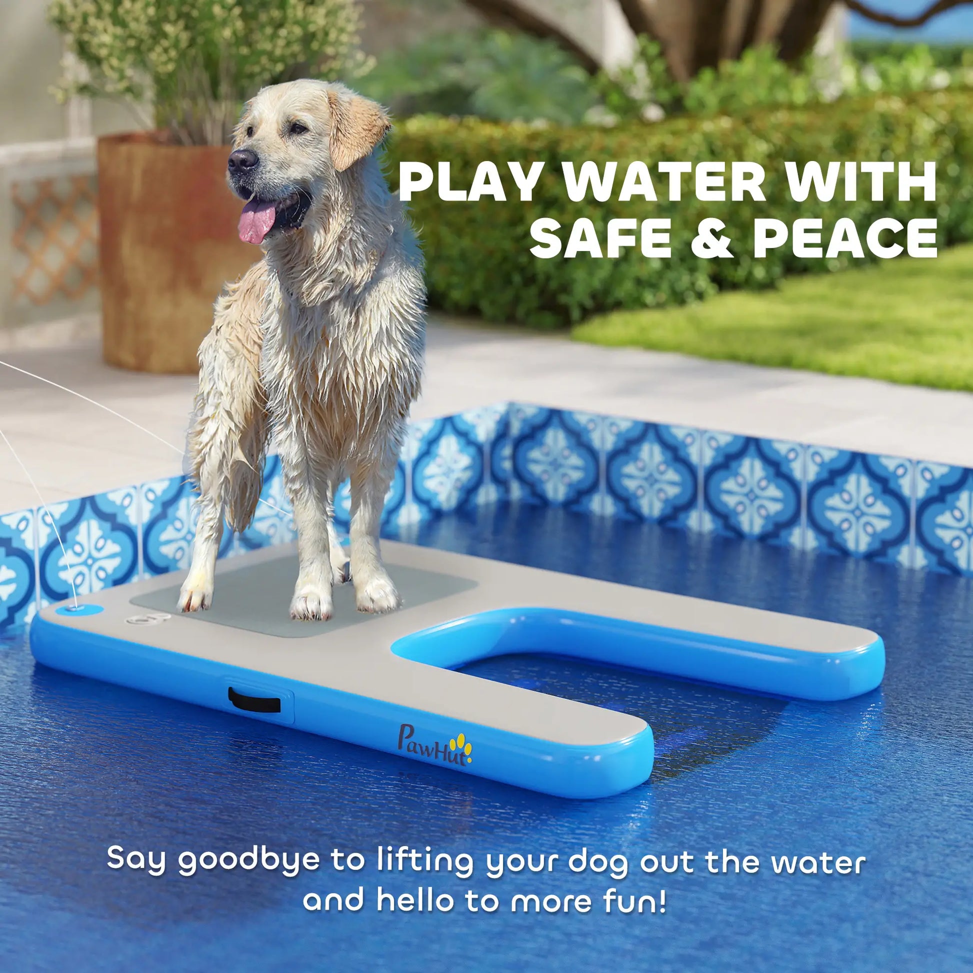 Floating Pet Boat Ramp, Up to 300 lbs, for Pool, Lake, Dock Dog Stairs at Gallery Canada