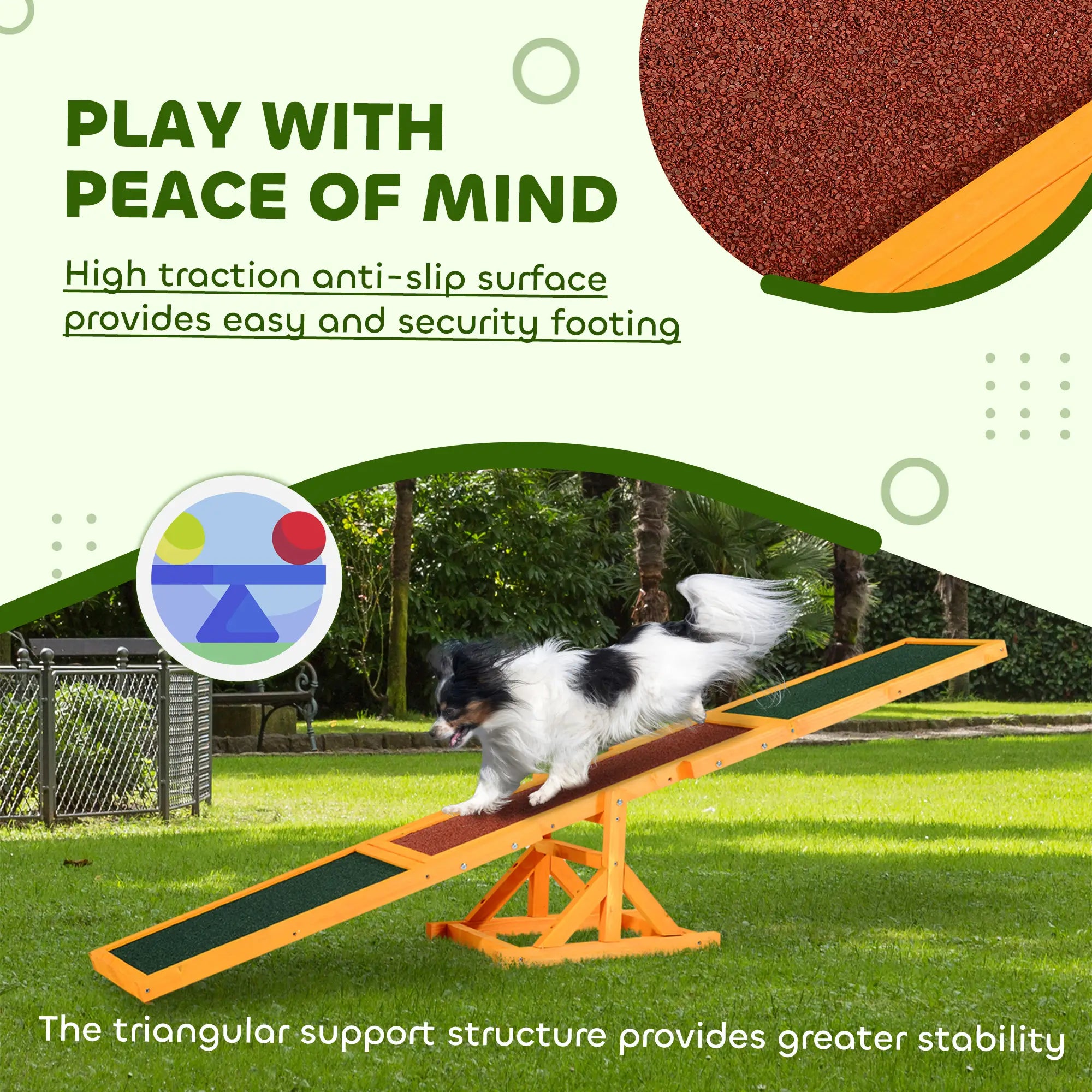 Wood Pet Seesaw Platform, Dog Agility Training Equipment, Weather Resistant Dog Agility Training Equipment at Gallery Canada