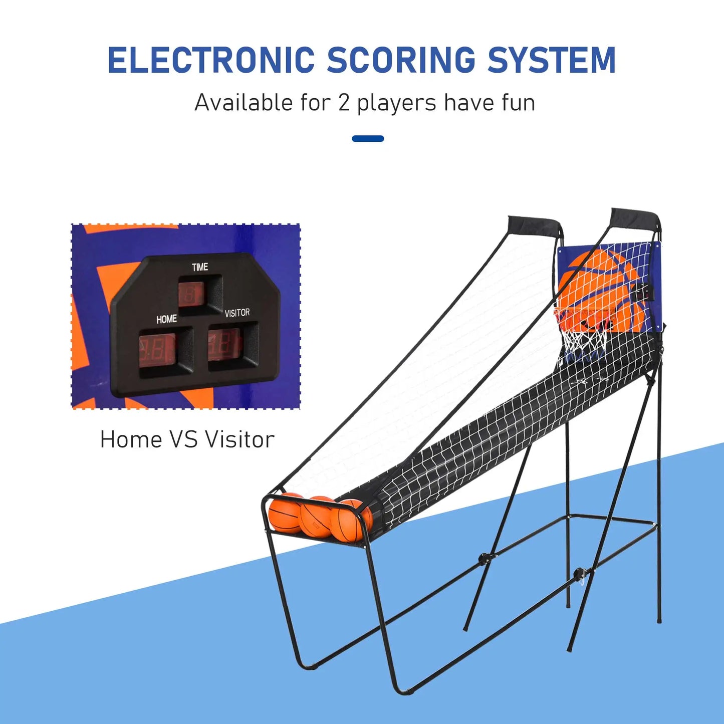 Basketball Hoop Arcade Game with Electronic Score Board, Black Basketball at Gallery Canada