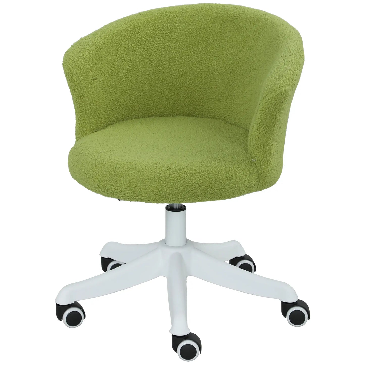 Armless Office Chair, Adjustable Height, Swivel Wheels, Mid Back, Light Green Task Chairs Light Green at Gallery Canada