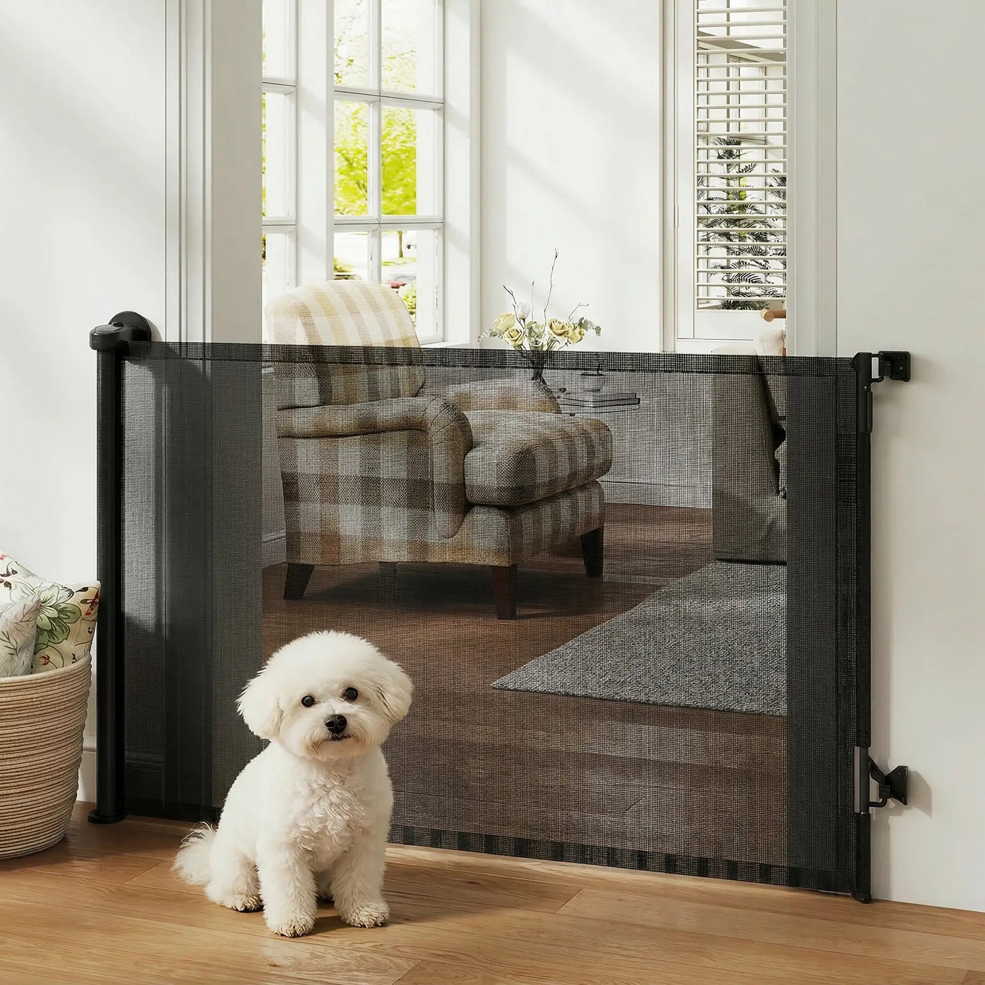 Retractable Dog Gate, 36.6