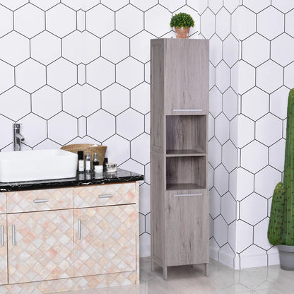 Bathroom Storage Cabinet, 68" Tall Organizer, Freestanding, Wood Grain Bathroom Cabinets at Gallery Canada