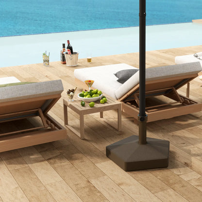 Heavy Duty Outdoor Umbrella Stand Base, Brown Umbrella Bases at Gallery Canada