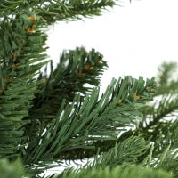 Sapin de Noël artificiel de 7 pieds, complet à charnières, vert