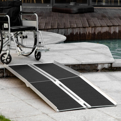 6ft Foldable Aluminum Wheelchair Ramp, Non-Skid, Portable Knee Walker & Wheelchair Ramps at Gallery Canada