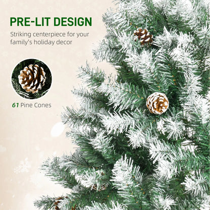 6ft Artificial Christmas Tree, Unlit Full, 800 Branches, 61 Pine Cones, Fir Artificial Christmas Trees at Gallery Canada