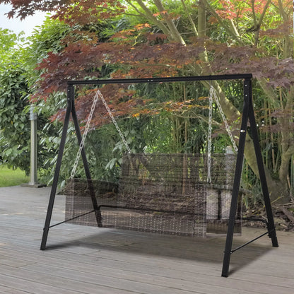 Metal Swing Stand, Hanging Chair Frame, 528 LBS, Black Hammock Stands at Gallery Canada
