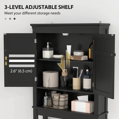 3-Tier Over Toilet Storage, Adjustable Shelf, Bathroom Laundry Bathroom Cabinets at Gallery Canada