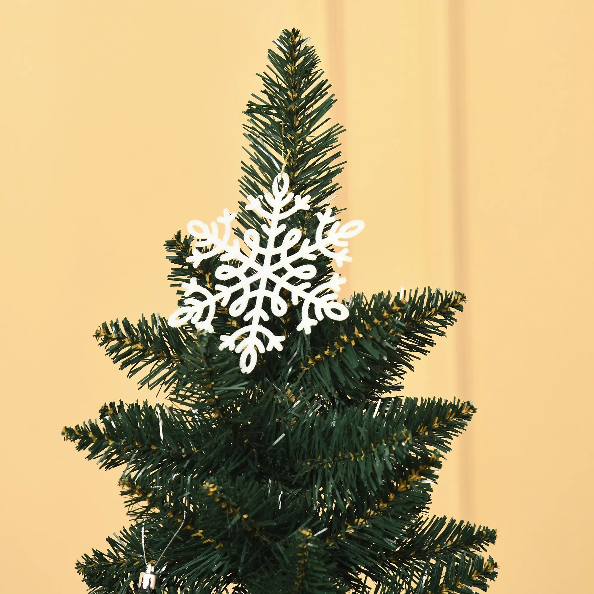 6FT Artificial Christmas Pencil Tree, Foldable Black Stand, Green Artificial Christmas Trees at Gallery Canada