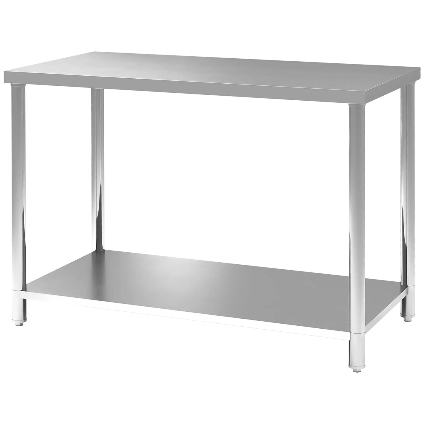 Stainless Steel Workbench, 24"x47"x34", Heavy Duty with Shelf Office Desks & Work Stations Silver at Gallery Canada