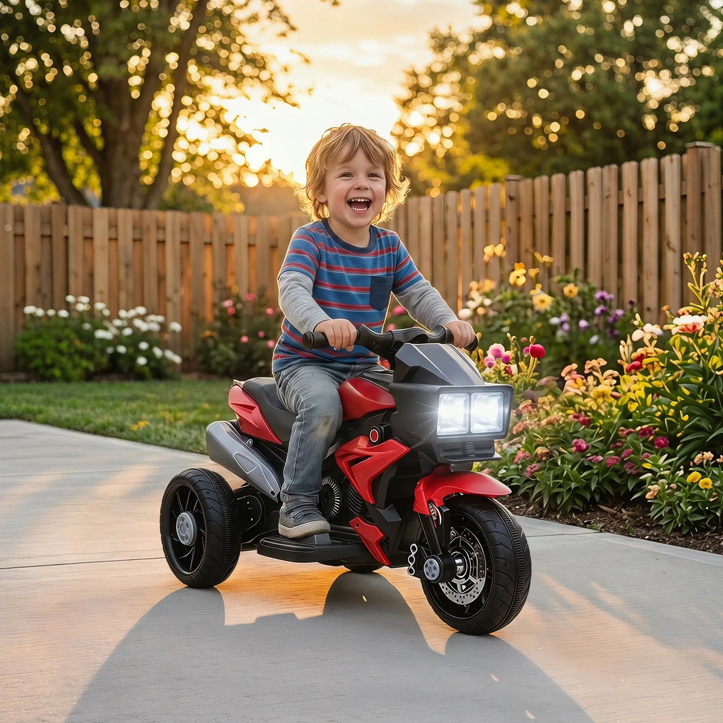 Kids Electric Motorcycle Ride-On Toy, 6V, Red Electric Motorcycles at Gallery Canada