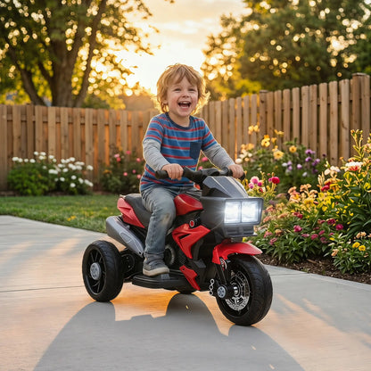 Kids Electric Motorcycle Ride-On Toy, 6V, Red Electric Motorcycles at Gallery Canada
