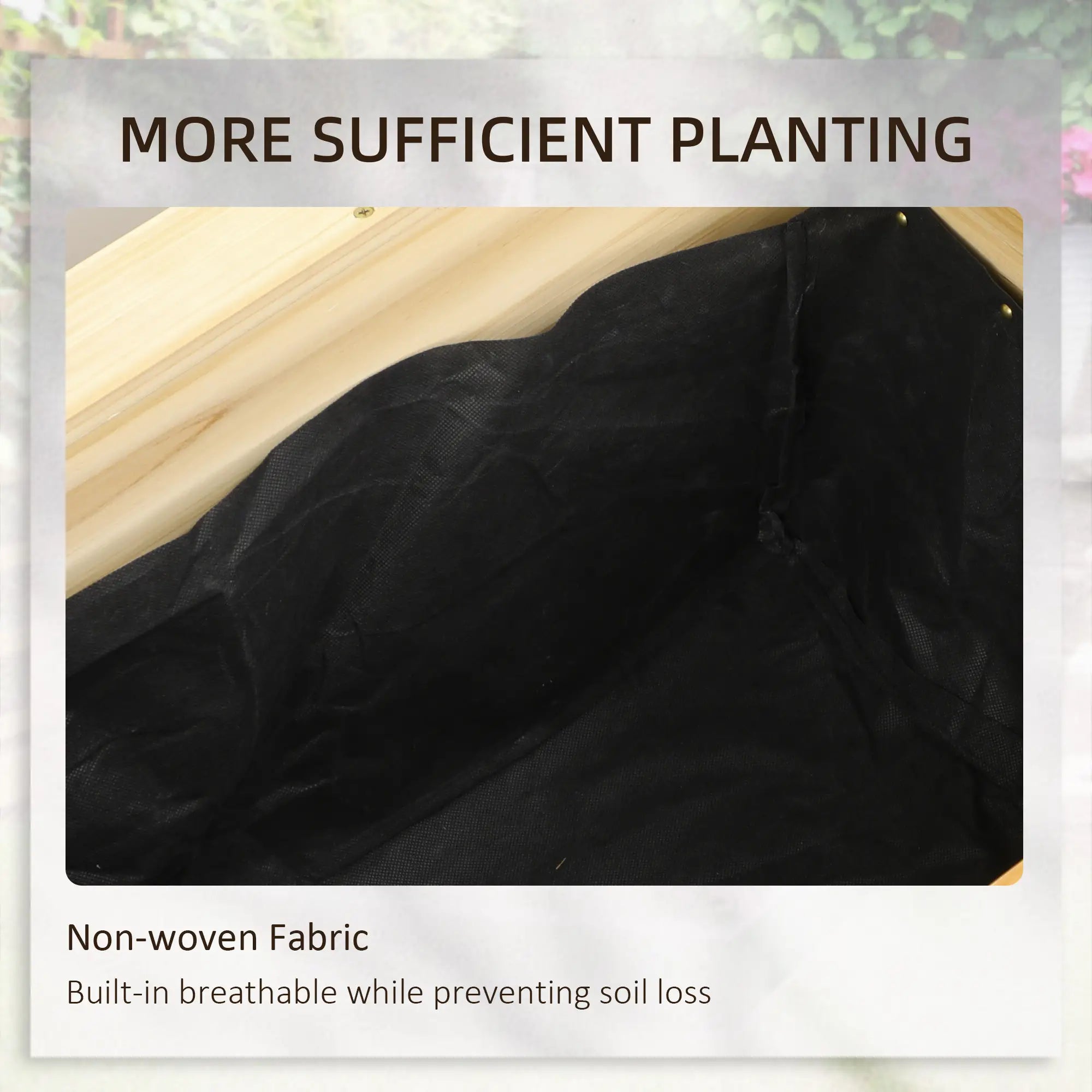 Raised Wooden Garden Bed, Elevated Planter Box with Legs, L-Shaped, Natural Wooden Planter Boxes at Gallery Canada