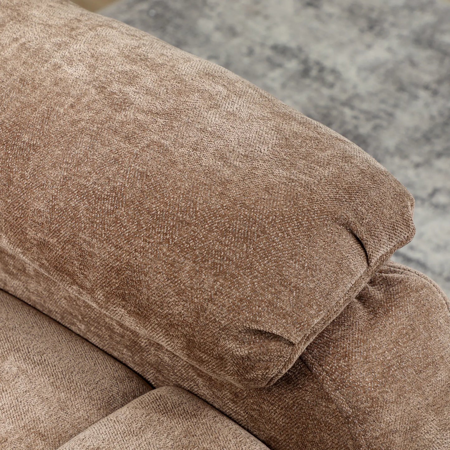 Massage Recliner Chair, Power Recliner, Remote, 2 Memory Positions, Brown Single Sofas at Gallery Canada