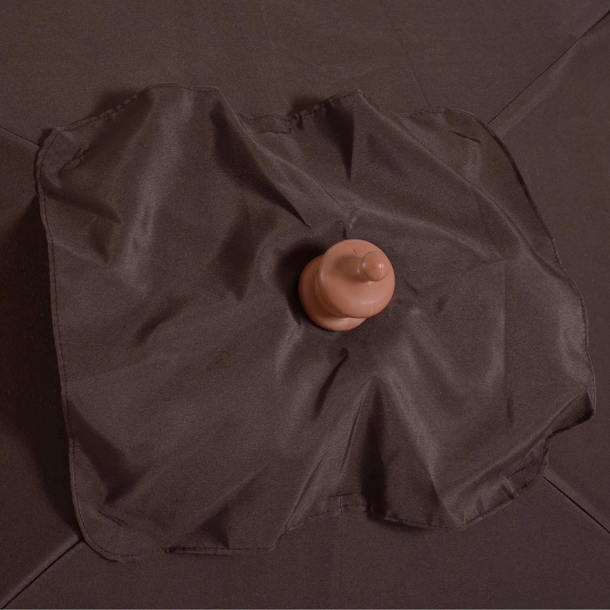 6.6x5ft Square Market Parasol, Wooden Patio Umbrella, Tilt Mechanism, 6 Bamboo Ribs Sun Umbrellas at Gallery Canada