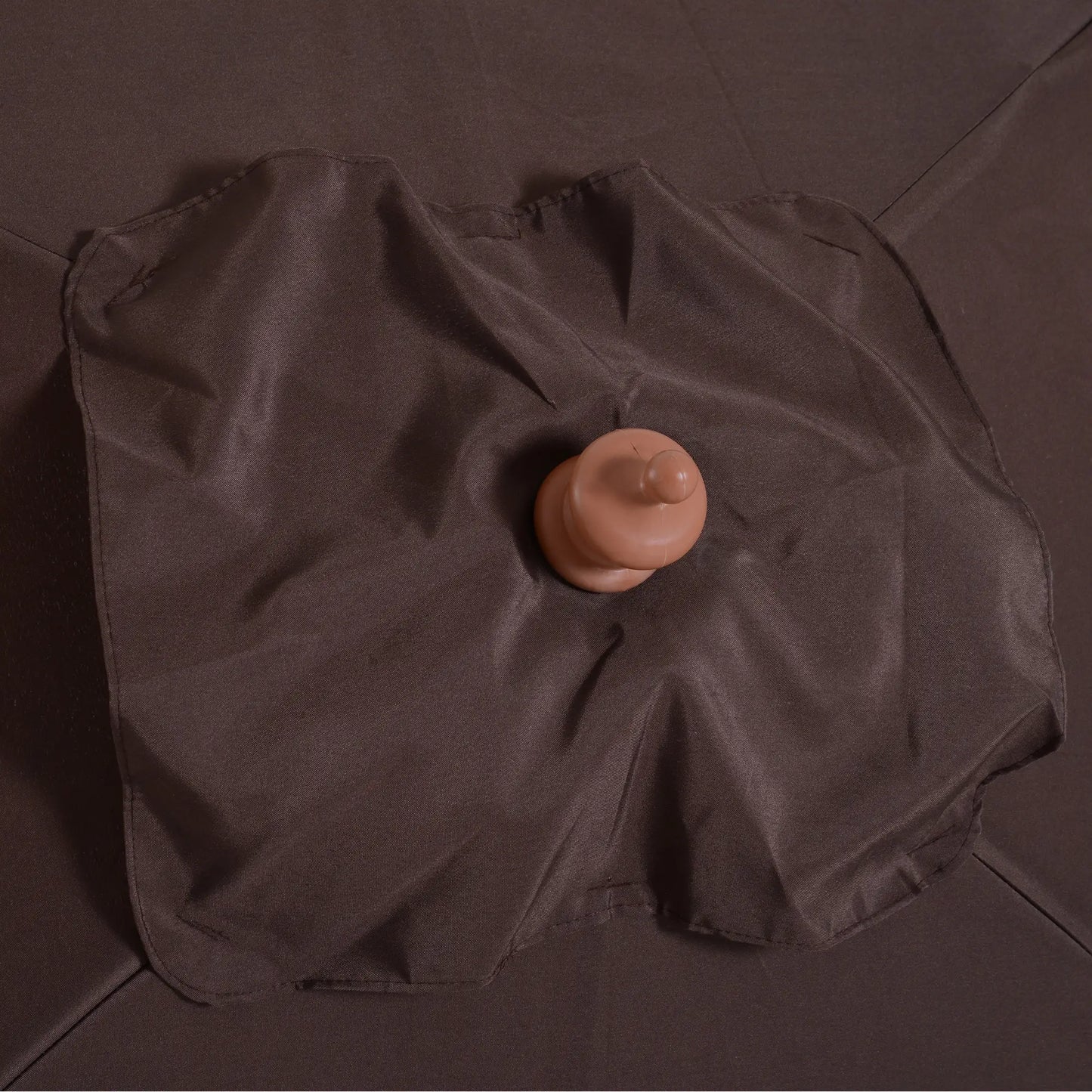 6.6x5ft Square Market Parasol, Wooden Patio Umbrella, Tilt Mechanism, 6 Bamboo Ribs Sun Umbrellas at Gallery Canada