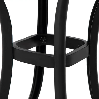 21" Square Outdoor End Table, Cast Aluminum Patio Side Table, Black Patio Side Tables at Gallery Canada