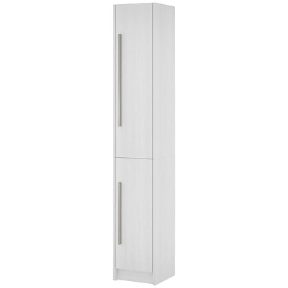 Tall Bathroom Storage Cabinet, Adjustable Shelves, Wood Grain, White Bathroom Cabinets White Wood Grain at Gallery Canada