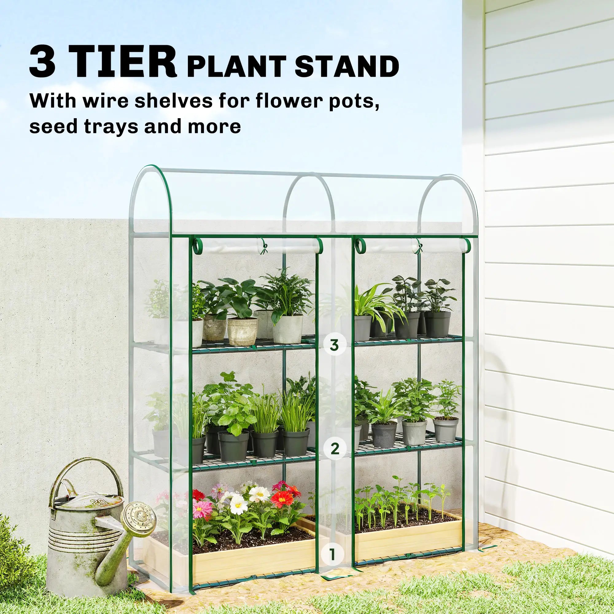 3 Tier Mini Greenhouse, 56.3