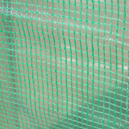 Outdoor Garden Greenhouse, Steel Tent, 2 Doors, 4 Windows, 9.8'x3.3'x6.6', Green Portable Greenhouses at Gallery Canada