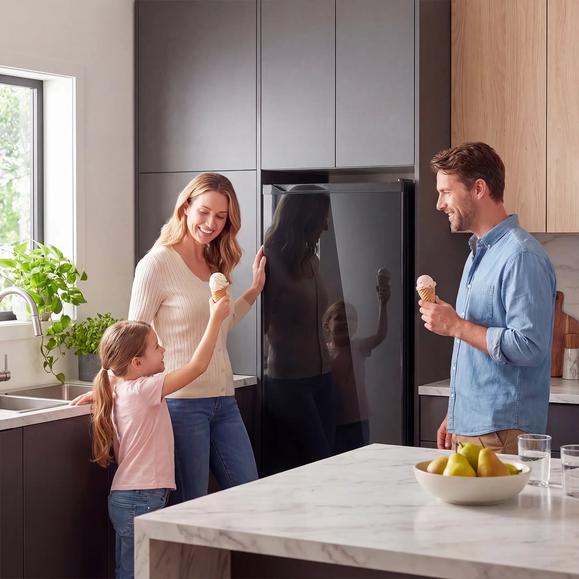 7.0 Cu.Ft Upright Freezer, 6 Adjustable Shelves, Reversible Door, Black Small Kitchen Appliances at Gallery Canada
