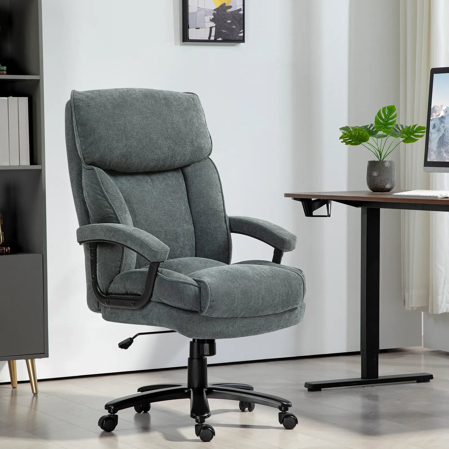 Big Tall Executive Office Chair, 450 Lbs Heavy Duty, Grey Executive & Manager Chairs at Gallery Canada