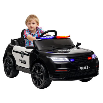 12V Kids Electric Police Car, Remote Control, Black Electric Toy Cars at Gallery Canada