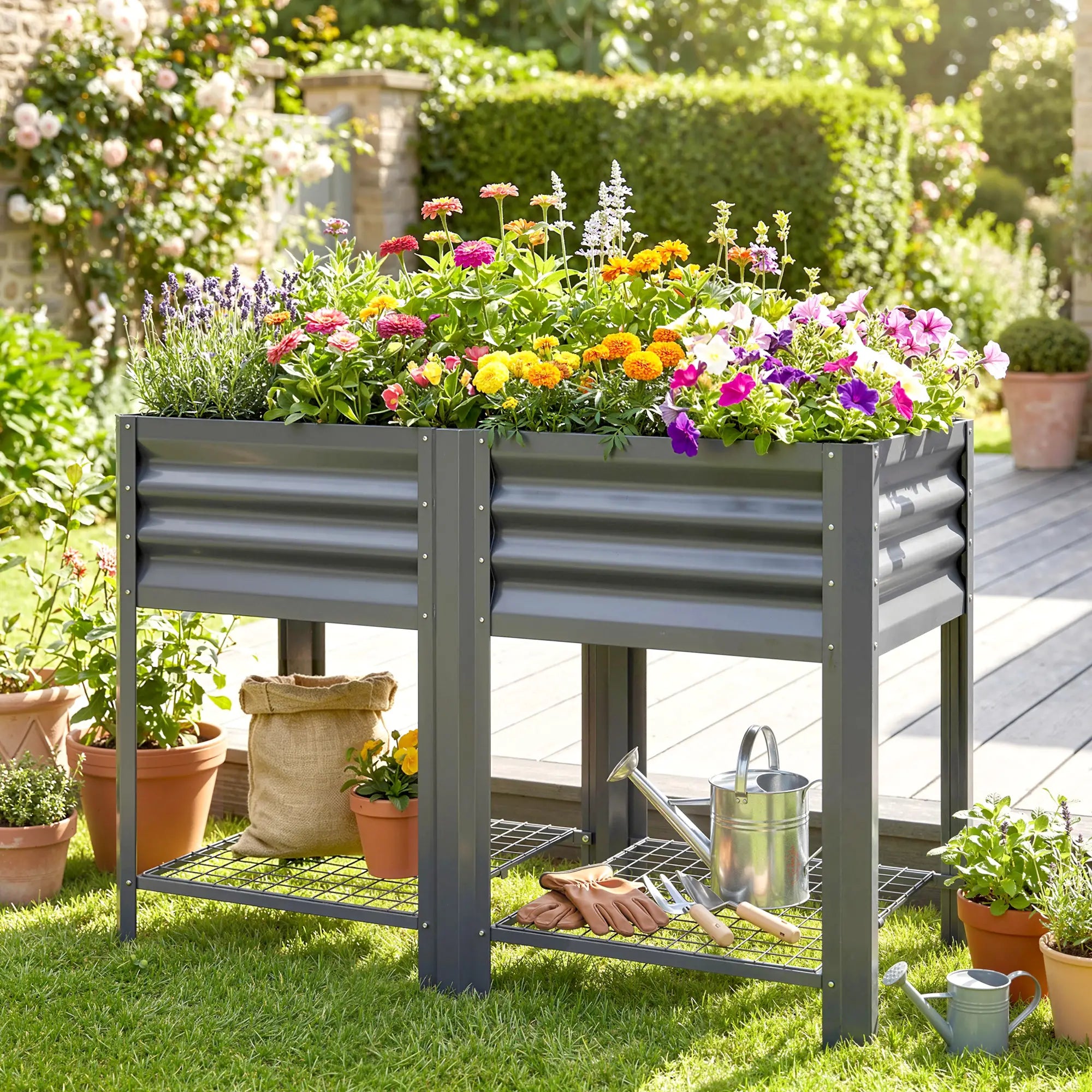 Raised Garden Bed With Legs, 31.5