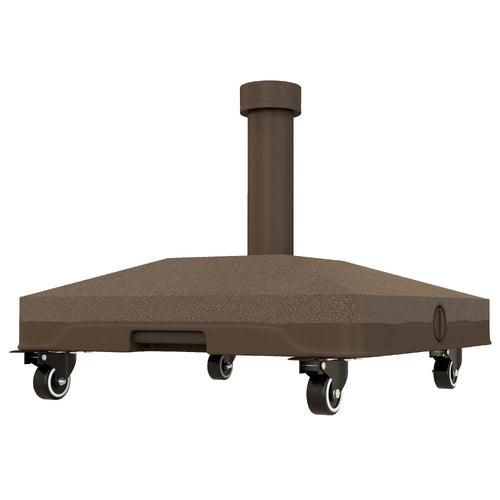 Square Parasol Base, Portable with Wheels, Water or Sand Filled, for Φ0.75