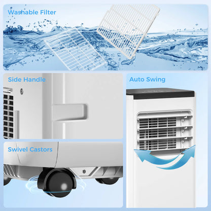 10000 BTU Portable Air Conditioner, Dehumidifier, Fan, WiFi, White Air Conditioner at Gallery Canada