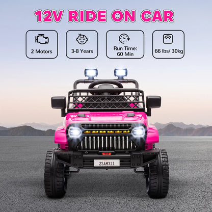 12V Ride On Truck, Electric Car For Kids, Pink Electric Toy Cars at Gallery Canada
