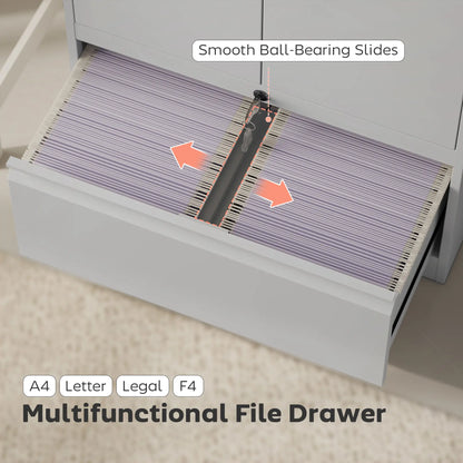 Lateral Filing Cabinet, Metal Storage Cabinet, White Office Cabinets & Cupboards at Gallery Canada