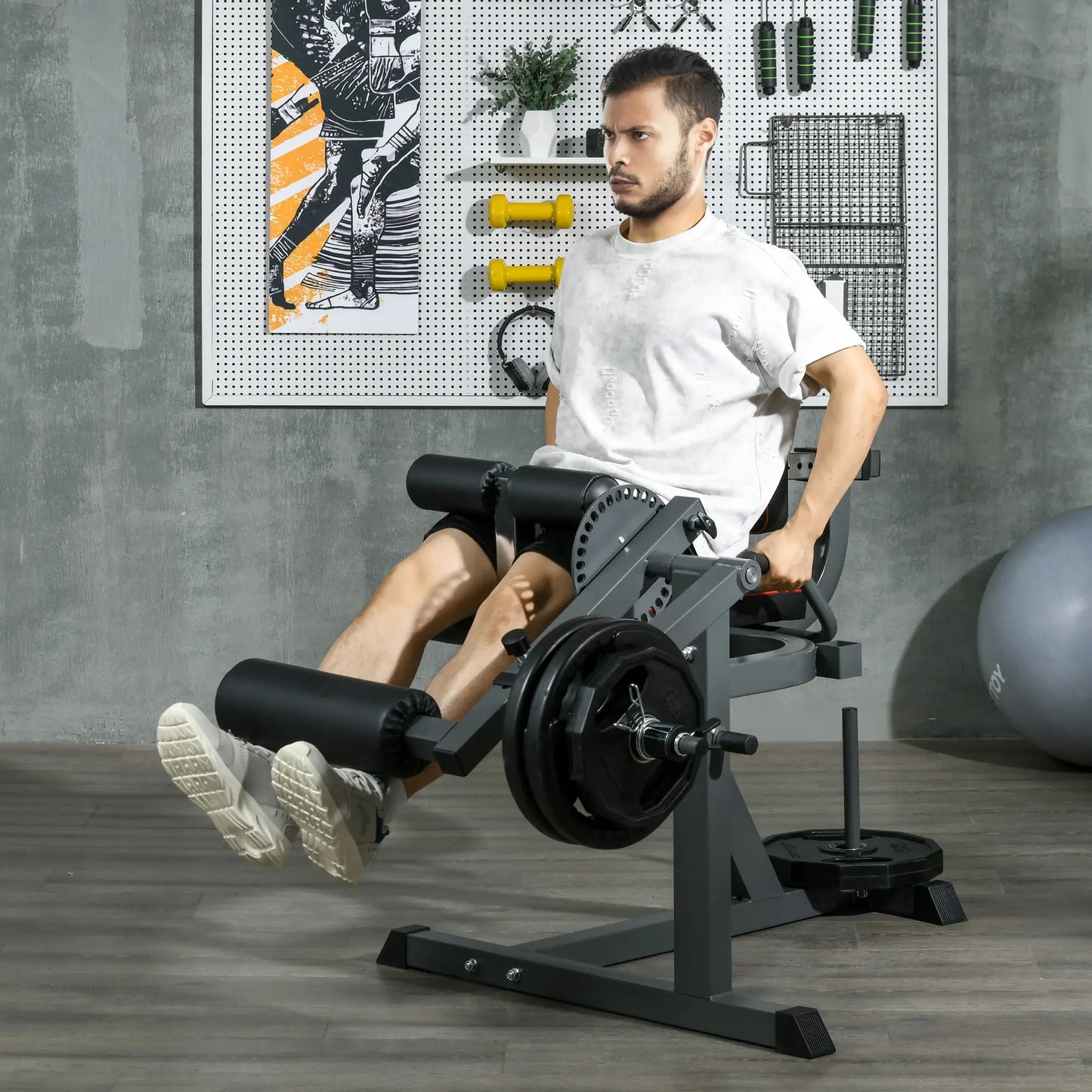 Leg Extension Machine Adjustable Leg Extension and Curl Machine with Plate Loaded for Leg Extension Strength Training Equipment at Gallery Canada