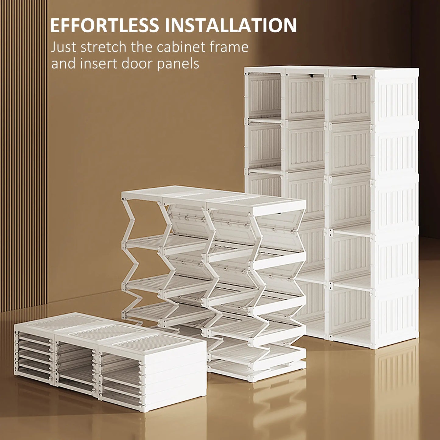 Portable Wardrobe Closet, Foldable Clothes Organizer, White Clothing Storage at Gallery Canada