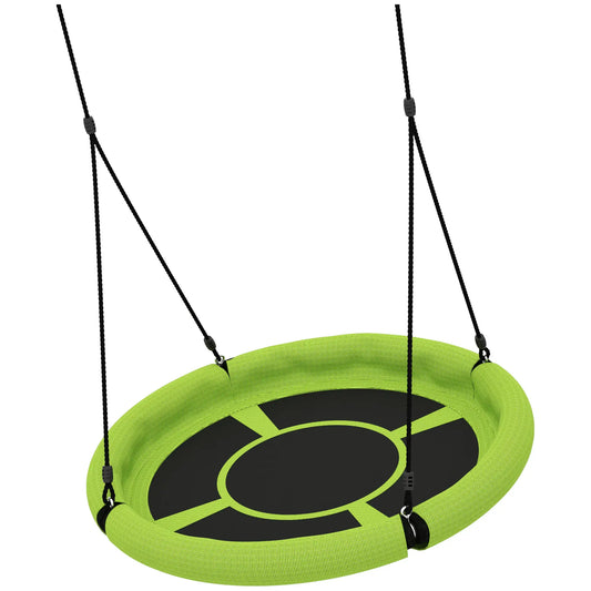100cm Diameter Nest Seat For Kids, Height Adjustable, Outdoor Playground Garden Gym Sets & Swings Green and black at Gallery Canada