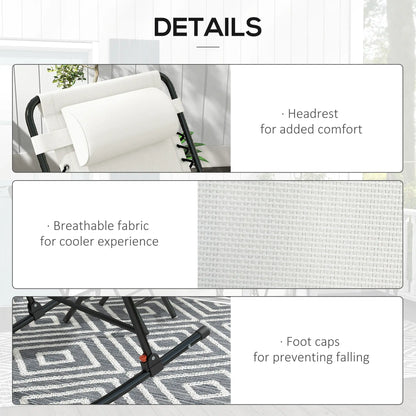 2pc Foldable Rocking Chair Set, Breathable Mesh Seat, Cream Outdoor Rocking Chairs at Gallery Canada